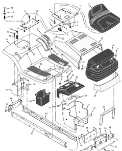 Part Location Diagram of F-020729L Murray Instruction Book & Parts List